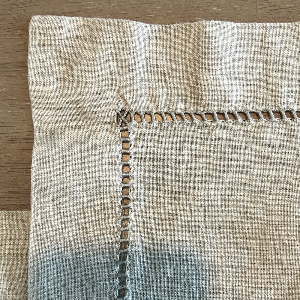 Natural Color Linen Placemats - Four 14.5 x 19 inch - Picture 2 of 7